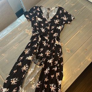 Black Floral Maxi Dress